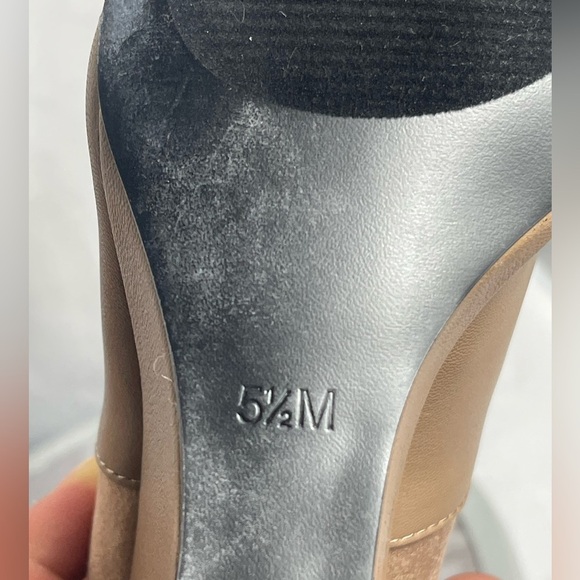 GUESS ACORA Wedge Ankle Boots Light Natural 5.5M Pointed Toe - Picture 10 of 12